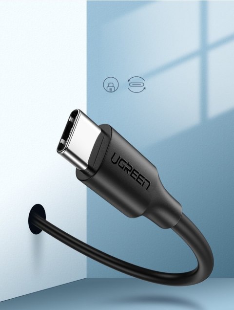 Kabel przewód USB - USB-C 2A 0.5m czarny Kabel przewód USB - USB-C 2A 0.5m czarny