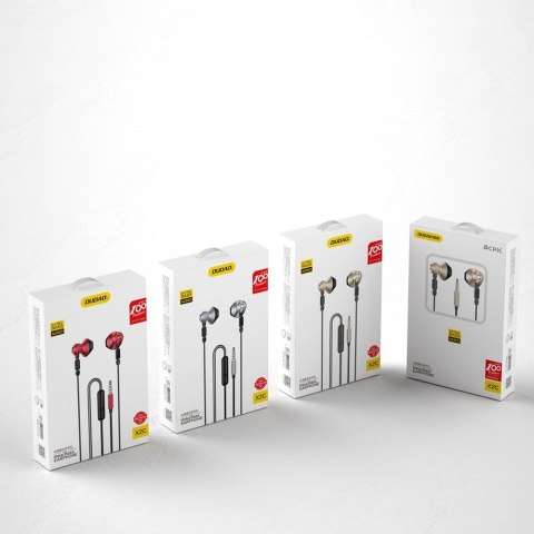 Metalowe przewodowe słuchawki douszne 3,5 mm mini jack szary Metalowe przewodowe słuchawki douszne 3,5 mm mini jack szary