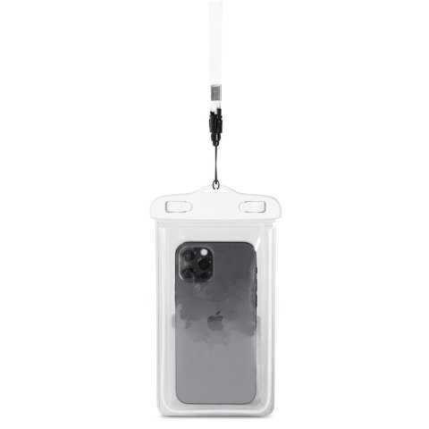Etui wodoszczelne na telefon PVC ze smyczą Outdoor - białe Etui wodoszczelne na telefon PVC ze smyczą Outdoor - białe