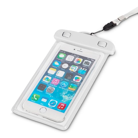 Etui wodoszczelne na telefon PVC ze smyczą Outdoor - białe Etui wodoszczelne na telefon PVC ze smyczą Outdoor - białe