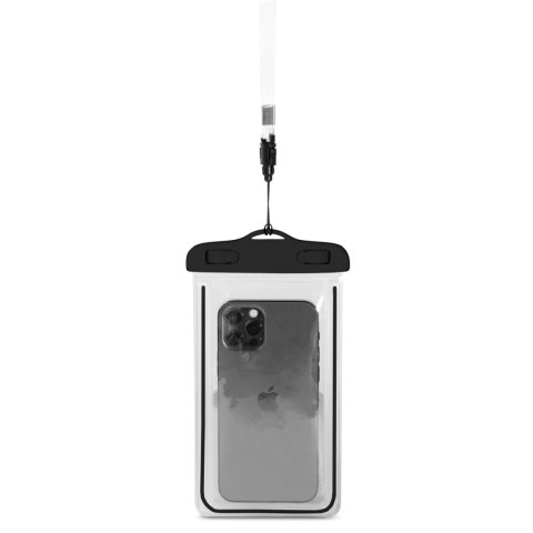 Etui wodoszczelne na telefon PVC ze smyczą Outdoor - czarne Etui wodoszczelne na telefon PVC ze smyczą Outdoor - czarne