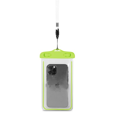 Etui wodoszczelne na telefon PVC ze smyczą Outdoor - zielone Etui wodoszczelne na telefon PVC ze smyczą Outdoor - zielone
