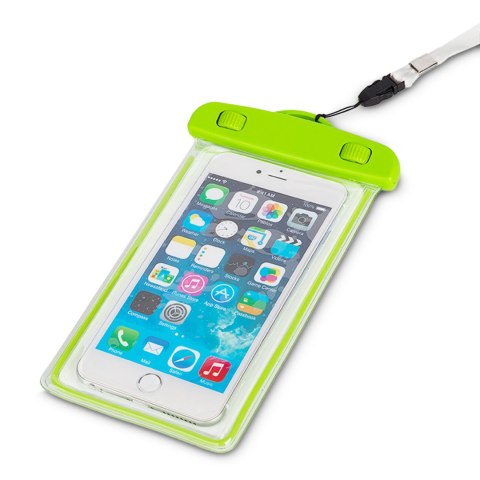 Etui wodoszczelne na telefon PVC ze smyczą Outdoor - zielone Etui wodoszczelne na telefon PVC ze smyczą Outdoor - zielone