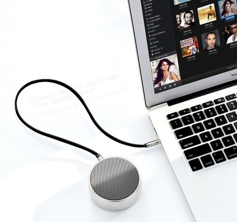 Kabel przewód płaski kątowy audio AUX 3.5mm minijack 0.5m czarny Kabel przewód płaski kątowy audio AUX 3.5mm minijack 0.5m czarny