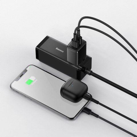 Ładowarka sieciowa Compact 2x USB 10.5W czarny Ładowarka sieciowa Compact 2x USB 10.5W czarny
