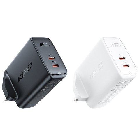 Ładowarka sieciowa angielska A32 GaN dwa porty USB-C PD 50W wtyczka UK czarny Ładowarka sieciowa angielska A32 GaN dwa porty USB-C PD 50W wtyczka UK czarny