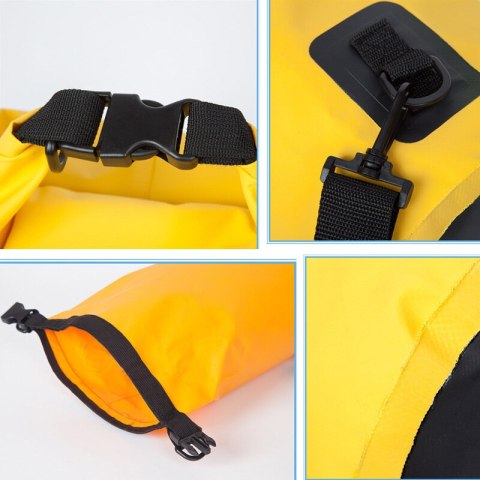 Worek plecak torba Outdoor PVC turystyczna wodoodporna 10L - zielona Worek plecak torba Outdoor PVC turystyczna wodoodporna 10L - zielona