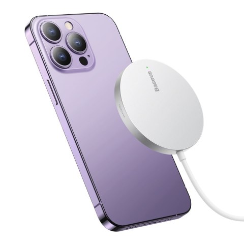 Mała ładowarka indukcyjna do telefonu MagSafe Simple Mini3 15W srebrny Mała ładowarka indukcyjna do telefonu MagSafe Simple Mini3 15W srebrny