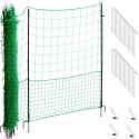 Siatka elektryzująca ogrodzenie ochronne hodowlane dla kur drobiu 1,25 x 25 m