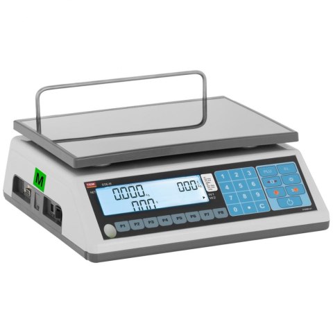 Waga sklepowa handlowa 15 kg / 5 g LCD M LEGALIZACJA Waga sklepowa handlowa 15 kg / 5 g LCD M LEGALIZACJA