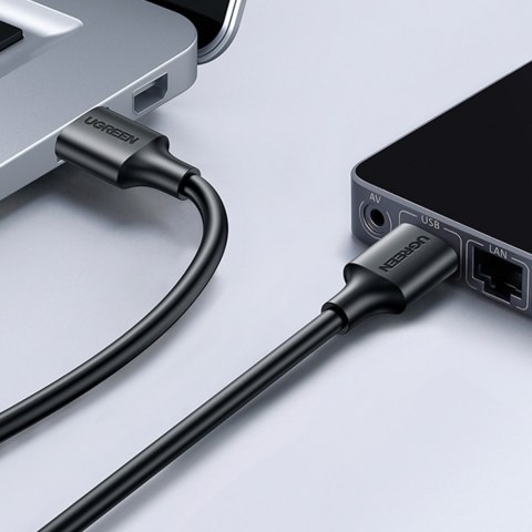Elastyczny giętki kabel przewód USB 2.0 480Mb/s 3m czarny Elastyczny giętki kabel przewód USB 2.0 480Mb/s 3m czarny