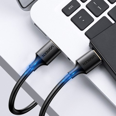Elastyczny giętki kabel przewód USB 2.0 480Mb/s 3m czarny Elastyczny giętki kabel przewód USB 2.0 480Mb/s 3m czarny