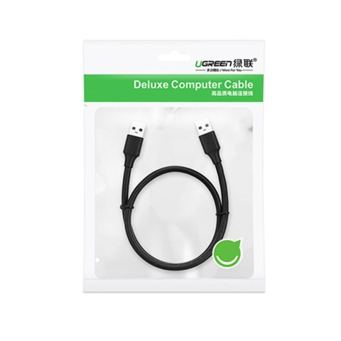 Elastyczny giętki kabel przewód USB 2.0 480Mb/s 3m czarny Elastyczny giętki kabel przewód USB 2.0 480Mb/s 3m czarny