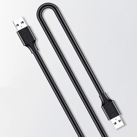 Elastyczny giętki kabel przewód USB 2.0 480Mb/s 3m czarny Elastyczny giętki kabel przewód USB 2.0 480Mb/s 3m czarny