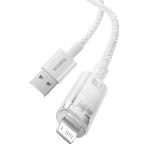 Kabel przewód w oplocie do iPhone Explorer Series USB - Lightning 2.4A 2m biały Kabel przewód w oplocie do iPhone Explorer Series USB - Lightning 2.4A 2m biały