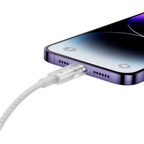 Kabel przewód w oplocie do iPhone Explorer Series USB - Lightning 2.4A 2m biały Kabel przewód w oplocie do iPhone Explorer Series USB - Lightning 2.4A 2m biały