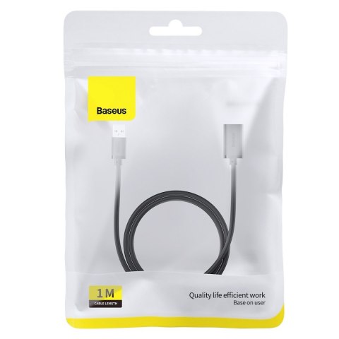 Przedłużacz kabla przewodu USB 2.0 1.5m czarny Przedłużacz kabla przewodu USB 2.0 1.5m czarny