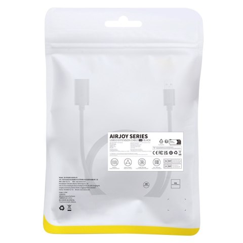 Przedłużacz kabla przewodu USB 3.0 1m czarny Przedłużacz kabla przewodu USB 3.0 1m czarny