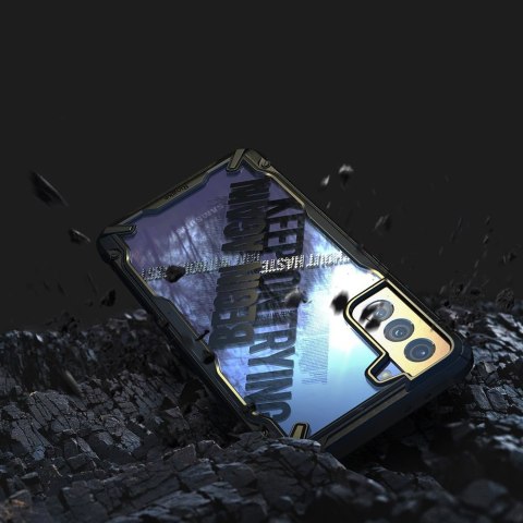 Etui pancerny pokrowiec z ramką Galaxy S21+ 5G Fusion X Design Cross czarny Etui pancerny pokrowiec z ramką Galaxy S21+ 5G Fusion X Design Cross czarny