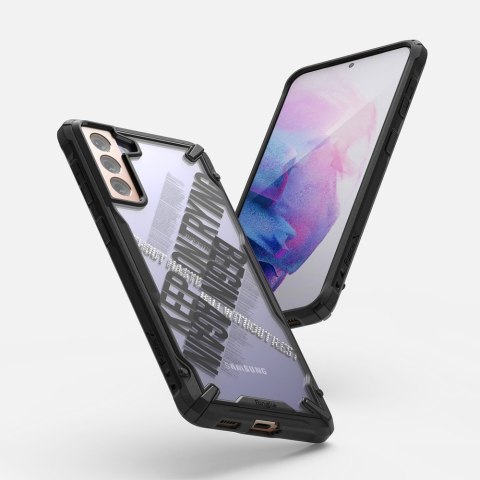 Etui pancerny pokrowiec z ramką Galaxy S21+ 5G Fusion X Design Cross czarny Etui pancerny pokrowiec z ramką Galaxy S21+ 5G Fusion X Design Cross czarny