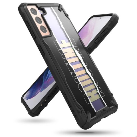 Etui pancerny pokrowiec z ramką Galaxy S21+ 5G Fusion X Design Routine czarny Etui pancerny pokrowiec z ramką Galaxy S21+ 5G Fusion X Design Routine czarny