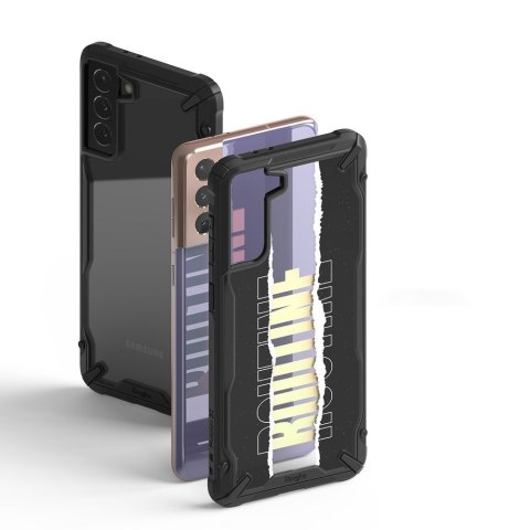 Etui pancerny pokrowiec z ramką Galaxy S21+ 5G Fusion X Design Routine czarny Etui pancerny pokrowiec z ramką Galaxy S21+ 5G Fusion X Design Routine czarny