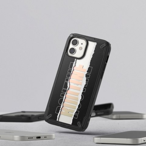 Etui pancerny pokrowiec z ramką iPhone 12 mini Fusion X Design Routine czarny Etui pancerny pokrowiec z ramką iPhone 12 mini Fusion X Design Routine czarny