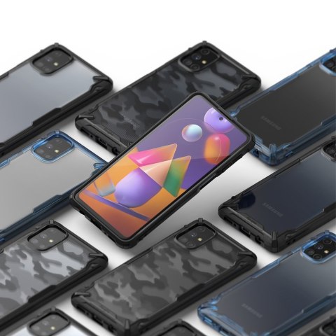 Etui pokrowiec pancerny Fusion X z ramką do Galaxy M31s niebieski Etui pokrowiec pancerny Fusion X z ramką do Galaxy M31s niebieski