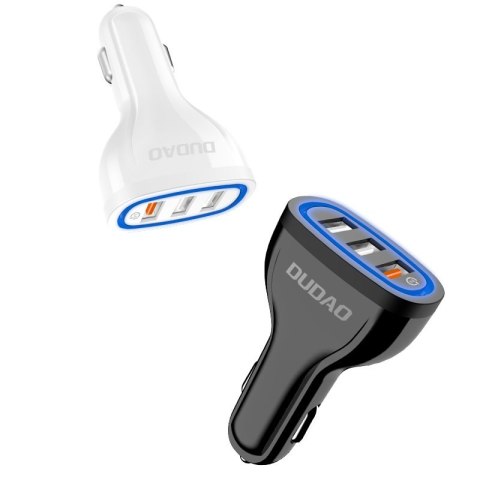 Ładowarka samochodowa 3x USB Quick Charge 3.0 QC3.0 2.4A 18W czarny Ładowarka samochodowa 3x USB Quick Charge 3.0 QC3.0 2.4A 18W czarny