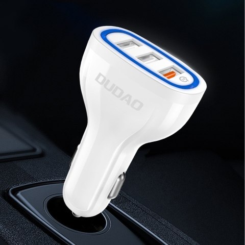 Ładowarka samochodowa 3x USB Quick Charge 3.0 QC3.0 2.4A 18W czarny Ładowarka samochodowa 3x USB Quick Charge 3.0 QC3.0 2.4A 18W czarny