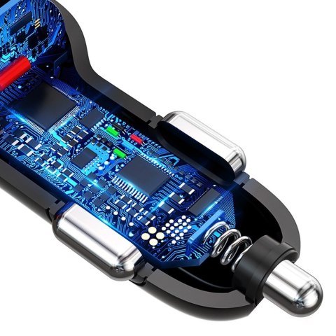 Ładowarka samochodowa 3x USB Quick Charge 3.0 QC3.0 2.4A 18W czarny Ładowarka samochodowa 3x USB Quick Charge 3.0 QC3.0 2.4A 18W czarny