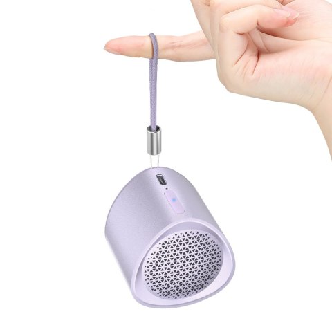 Mały Mini głośnik bezprzewodowy TWS Nimo Bluetooth 5.3 5W fioletowy Mały Mini głośnik bezprzewodowy TWS Nimo Bluetooth 5.3 5W fioletowy