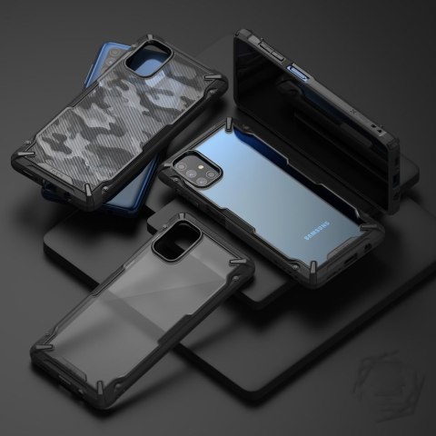 Wytrzymałe wzmacniane etui do telefonu GALAXY M51 FUSION X CAMO czarny Wytrzymałe wzmacniane etui do telefonu GALAXY M51 FUSION X CAMO czarny