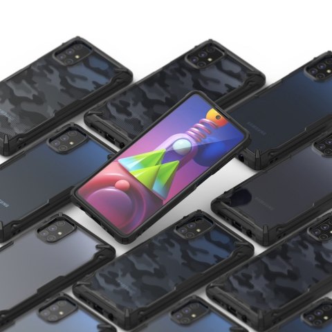 Wytrzymałe wzmacniane etui do telefonu GALAXY M51 FUSION X CAMO czarny Wytrzymałe wzmacniane etui do telefonu GALAXY M51 FUSION X CAMO czarny