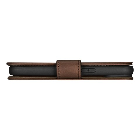 2w1 etui skórzany pokrowiec z klapką iPhone 14 Pro Max Anti-RFID Oil Wax Wallet Case ciemno-brązowy 2w1 etui skórzany pokrowiec z klapką iPhone 14 Pro Max Anti-RFID Oil Wax Wallet Case ciemno-brązowy