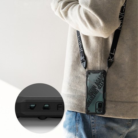 Etui pancerny pokrowiec z ramką Xiaomi Redmi Note 10 / 10S Fusion X Design Cross czarny Etui pancerny pokrowiec z ramką Xiaomi Redmi Note 10 / 10S Fusion X Design Cross czarny