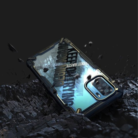 Etui pancerny pokrowiec z ramką Xiaomi Redmi Note 10 / 10S Fusion X Design Cross czarny Etui pancerny pokrowiec z ramką Xiaomi Redmi Note 10 / 10S Fusion X Design Cross czarny