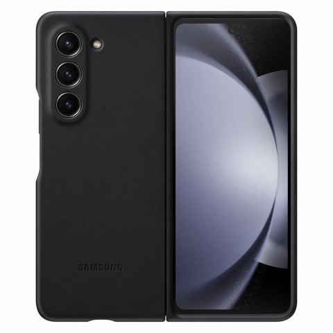 Etui pokrowiec z ekoskóry do Samsung Galaxy Z Fold 5 czarne Etui pokrowiec z ekoskóry do Samsung Galaxy Z Fold 5 czarne