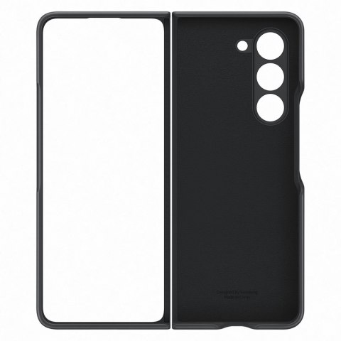 Etui pokrowiec z ekoskóry do Samsung Galaxy Z Fold 5 czarne Etui pokrowiec z ekoskóry do Samsung Galaxy Z Fold 5 czarne