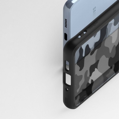 Etui pokrowiec z żelową ramką Galaxy A73 Fusion Matte czarny Etui pokrowiec z żelową ramką Galaxy A73 Fusion Matte czarny