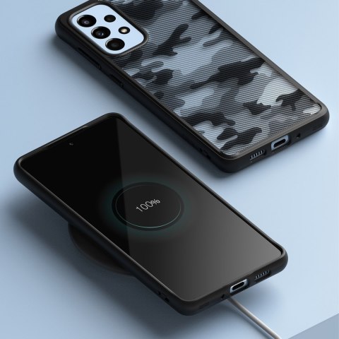 Etui pokrowiec z żelową ramką Galaxy A73 Fusion Matte czarny Etui pokrowiec z żelową ramką Galaxy A73 Fusion Matte czarny