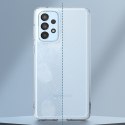 Etui pokrowiec z żelową ramką Galaxy A73 Fusion Matte półprzezroczysty