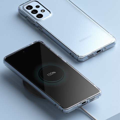 Etui pokrowiec z żelową ramką Galaxy A73 Fusion Matte półprzezroczysty Etui pokrowiec z żelową ramką Galaxy A73 Fusion Matte półprzezroczysty
