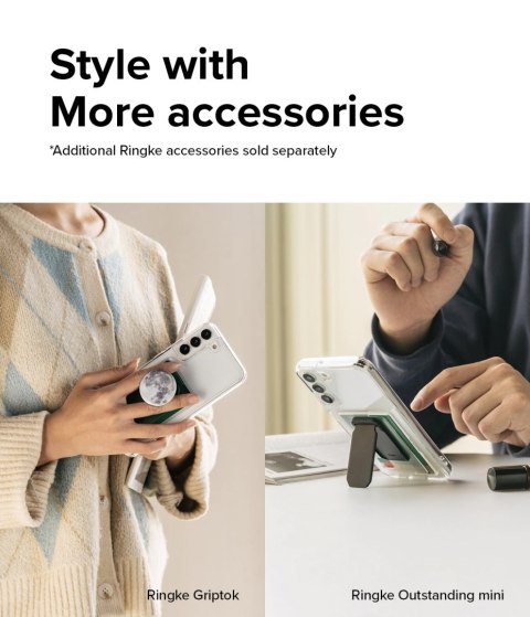 Etui z kieszonką na kartę dokumenty do Galaxy S22+ Fusion Card przezroczysty Etui z kieszonką na kartę dokumenty do Galaxy S22+ Fusion Card przezroczysty