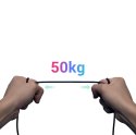 Kabel przewód kątowy audio 2x mini jack 3.5mm 0.5m niebieski