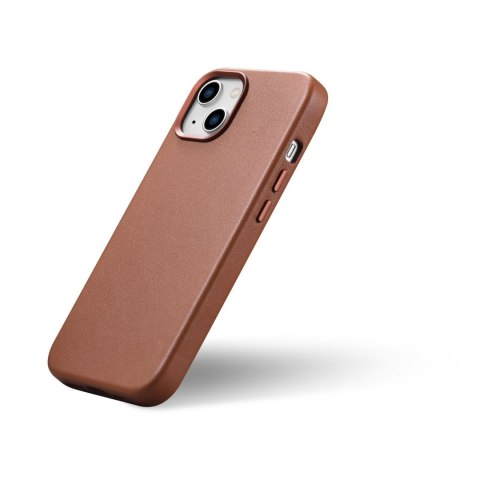 Pokrowiec etui z naturalnej skóry do iPhone 14 Plus MagSafe Case Leather brązowy Pokrowiec etui z naturalnej skóry do iPhone 14 Plus MagSafe Case Leather brązowy