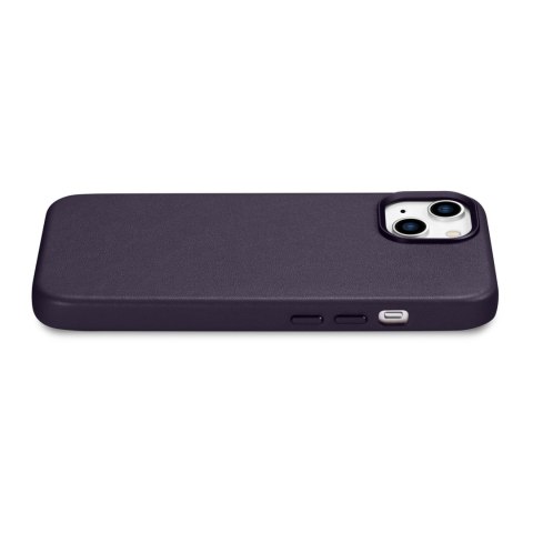 Pokrowiec etui z naturalnej skóry do iPhone 14 Plus MagSafe Case Leather ciemnofioletowy Pokrowiec etui z naturalnej skóry do iPhone 14 Plus MagSafe Case Leather ciemnofioletowy