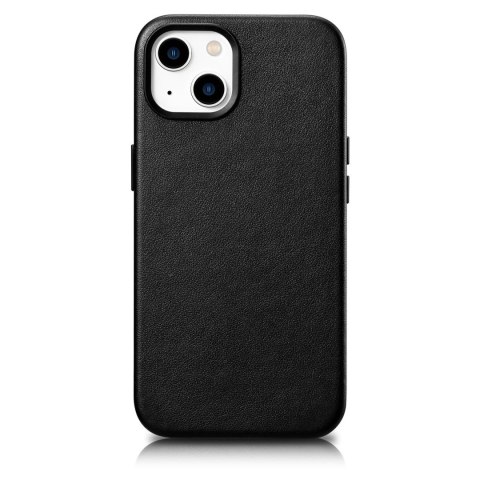Pokrowiec etui z naturalnej skóry do iPhone 14 Plus MagSafe Case Leather czarny Pokrowiec etui z naturalnej skóry do iPhone 14 Plus MagSafe Case Leather czarny