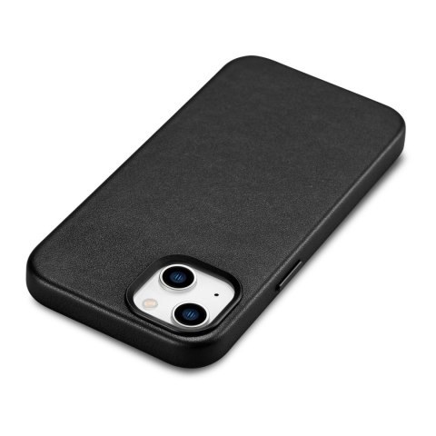 Pokrowiec etui z naturalnej skóry do iPhone 14 Plus MagSafe Case Leather czarny Pokrowiec etui z naturalnej skóry do iPhone 14 Plus MagSafe Case Leather czarny