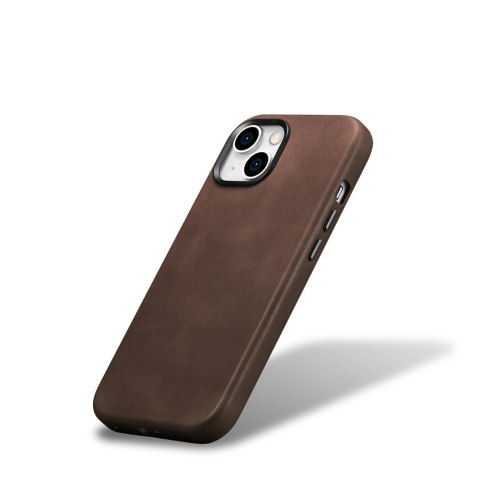 Skórzane etui pokrowiec do iPhone 15 Plus Oil Wax Premium Leather MagSafe brązowe Skórzane etui pokrowiec do iPhone 15 Plus Oil Wax Premium Leather MagSafe brązowe
